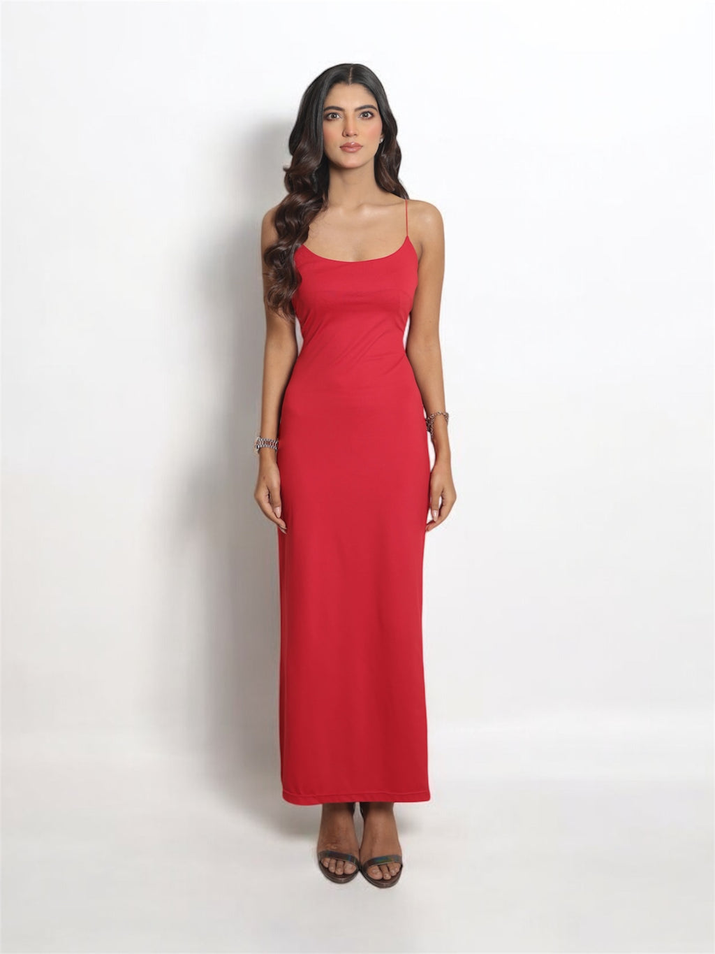 strapless open back dress RED BODYCON MAXI DRESS – shop and yours