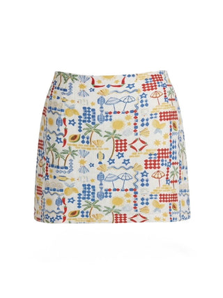 SUMMER CLUB PRINTED SKIRT