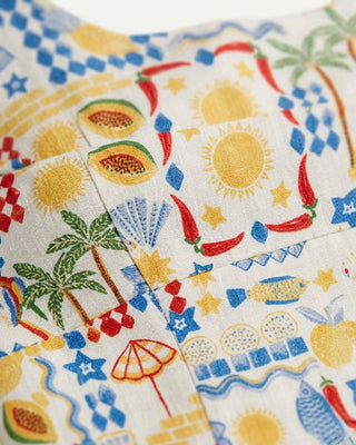 SUMMER CLUB PRINTED TOP