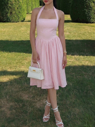 BABYDOLL PINK MIDI DRESS