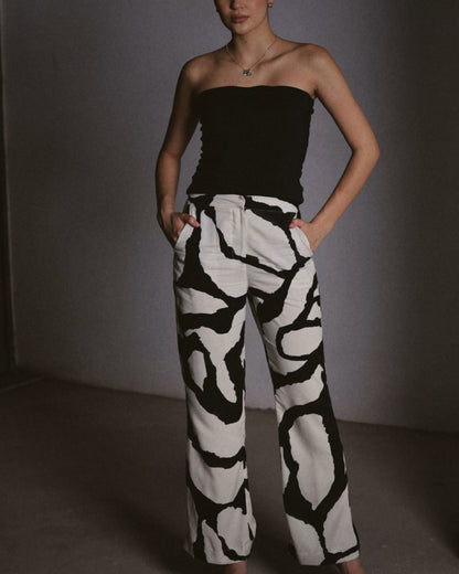 ABSTRACT PRINT PANTS