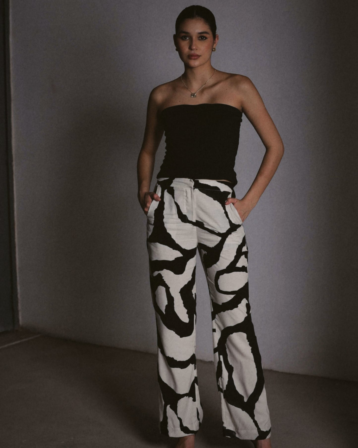 ABSTRACT PRINT PANTS