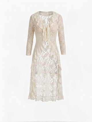 FLORAL LACE LONG TOP