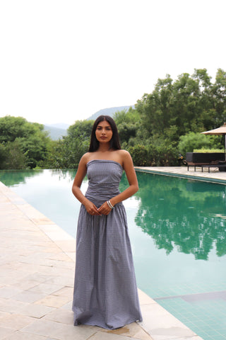 CHECKMATE MAXI DRESS