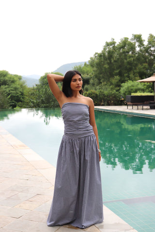 CHECKMATE MAXI DRESS