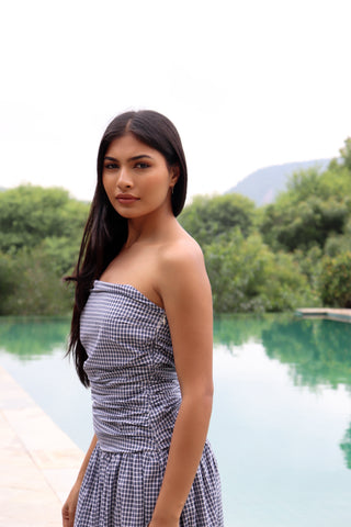 CHECKMATE MAXI DRESS