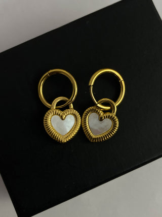 HEART HUGGIE EARRING