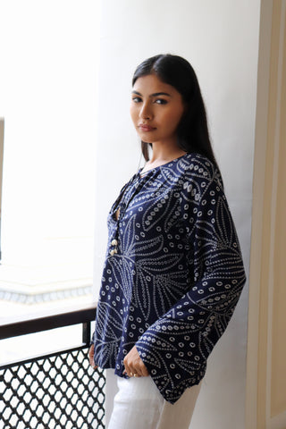 INDIGO SHELL TOP