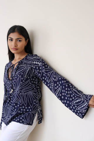 INDIGO SHELL TOP
