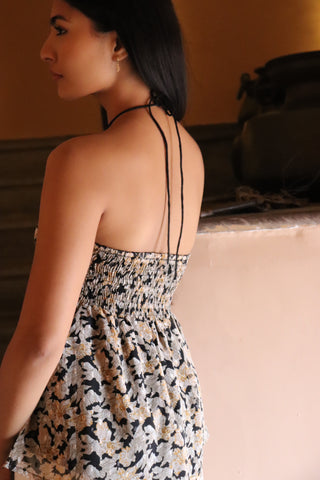 FLORAL SCARF TOP