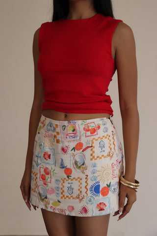 POSTCARD MINI SKIRT