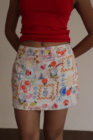 POSTCARD MINI SKIRT