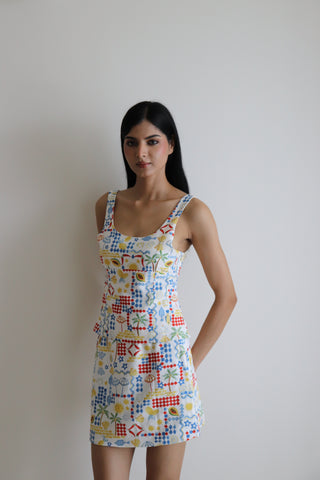 SUMMER CLUB PRINTED TOP