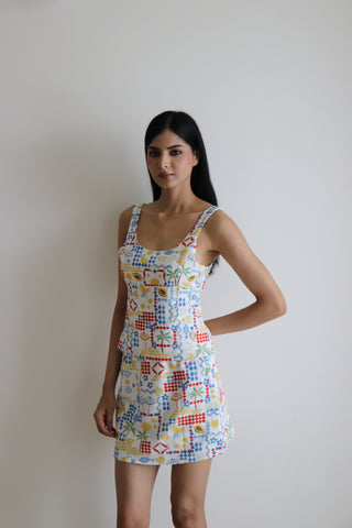 SUMMER CLUB PRINTED TOP