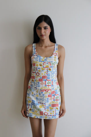 SUMMER CLUB PRINTED SKIRT