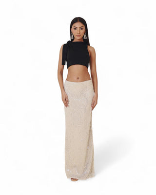 MOONLIGHT SEQUIN MAXI SKIRT