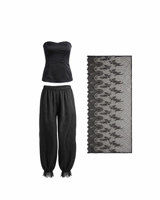 BLACK LACE SET