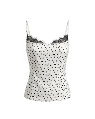POLKA LACE CAMI TOP